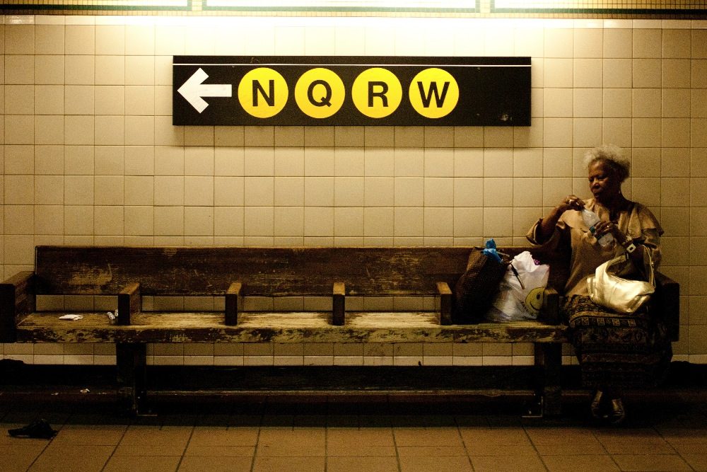waiting the subway