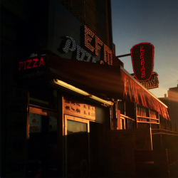 Coucher de soleil sur Pizza-Kébab