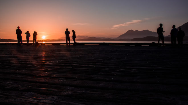 Coucher de soleil à Tofino