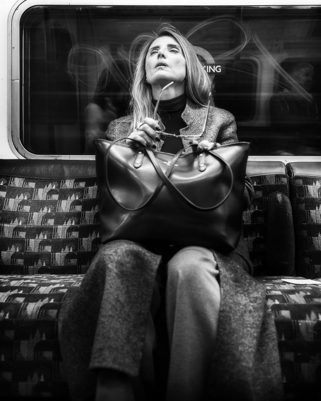 Woman in London Tube