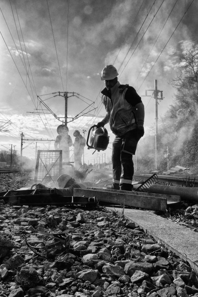 Worker railroad