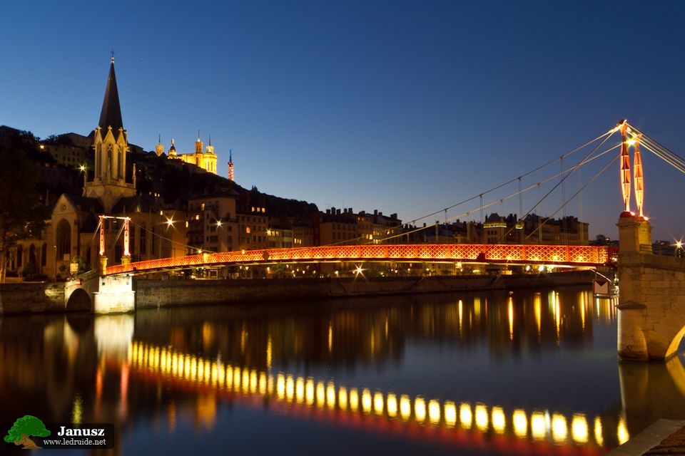 La nuit sur la Saône