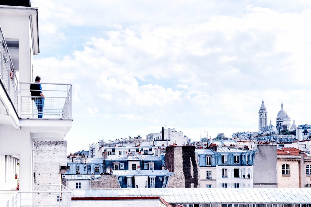 Vue sur Paris depuis la Cité « Montmartre aux artistes »