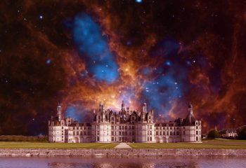Photo montage personnel chambord dans l'espace