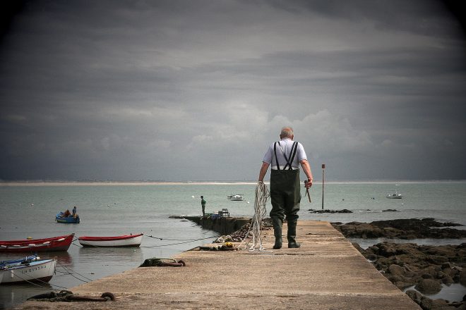 L'homme qui prend la mer