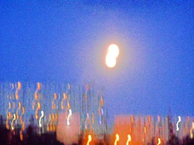 Coucher de soleil sur la cité