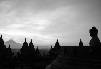 Borobudur, lumière matinale